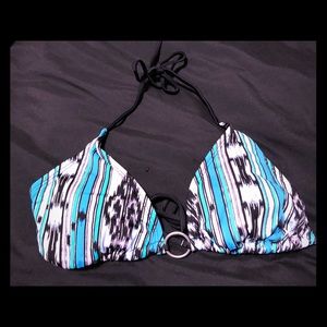 Two piece ties on the side triangular top EUC